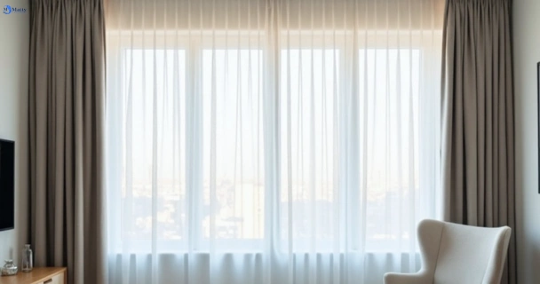 Freshly steam cleaned curtains in caboolture QLD